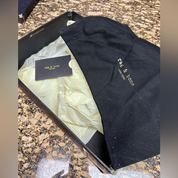 Rag & Bone Millie White Leather Heel Mule - size 38 / 8 - Picture 11 of 11